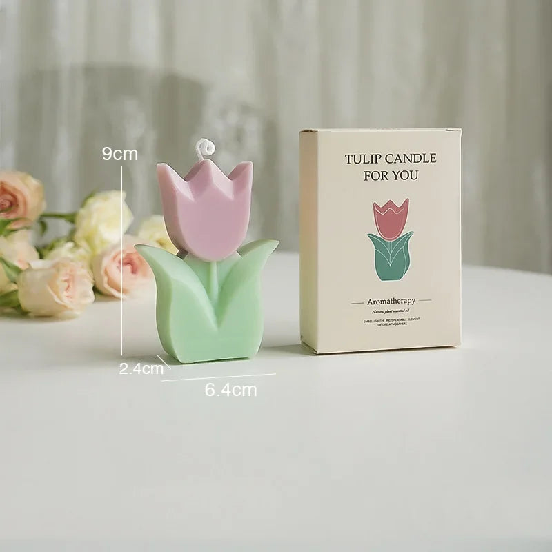 Handmade Tulip Soy Wax Candle