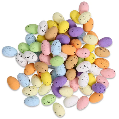 100PCS Colorful Foam Easter Eggs – Perfect for Crafts & Party Decor