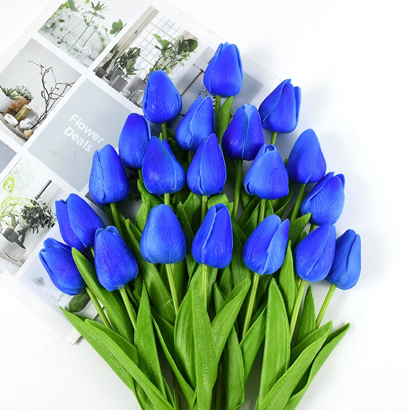 10pcs Tulip Artificial Flowers – Lifelike & Elegant Decor