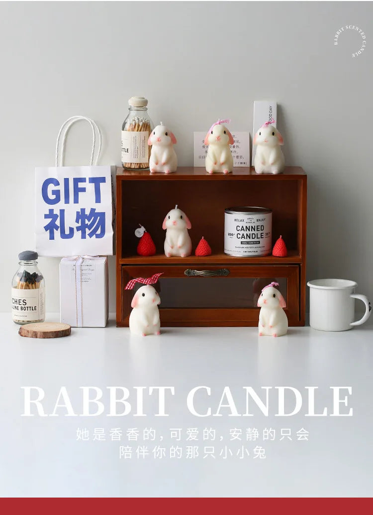 Bunny Scented Candle – Handmade Soy Wax Candle for Home & Gifts