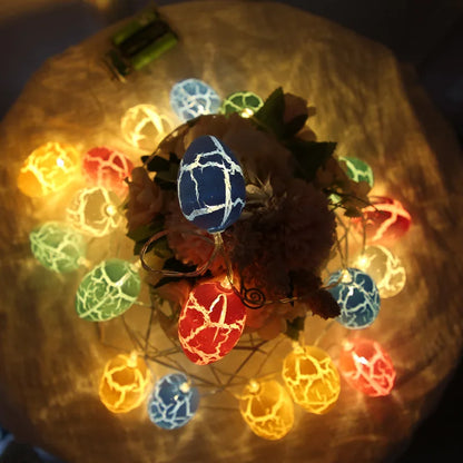 1.5m 10-LED Easter Egg String Lights – Festive Glow for Spring