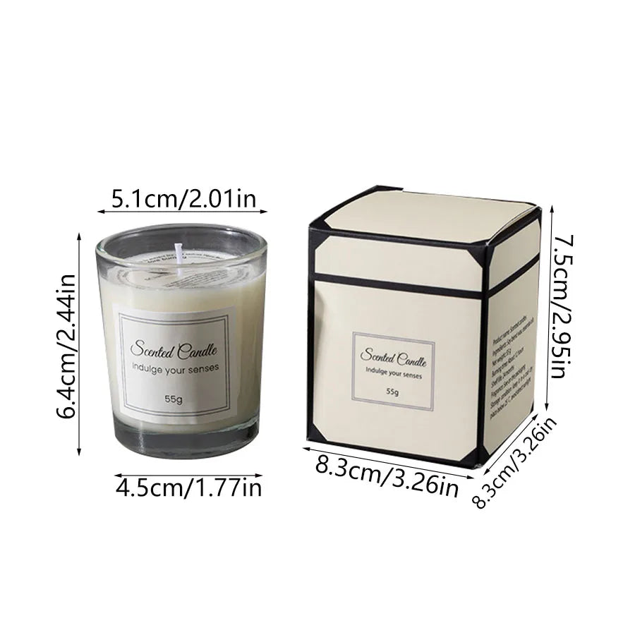 Premium Aromatherapy Candle – Handmade Soy Wax Candle in Glass Jar