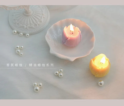 Tulip Scented Candles – Handmade Decorative Flower Candles