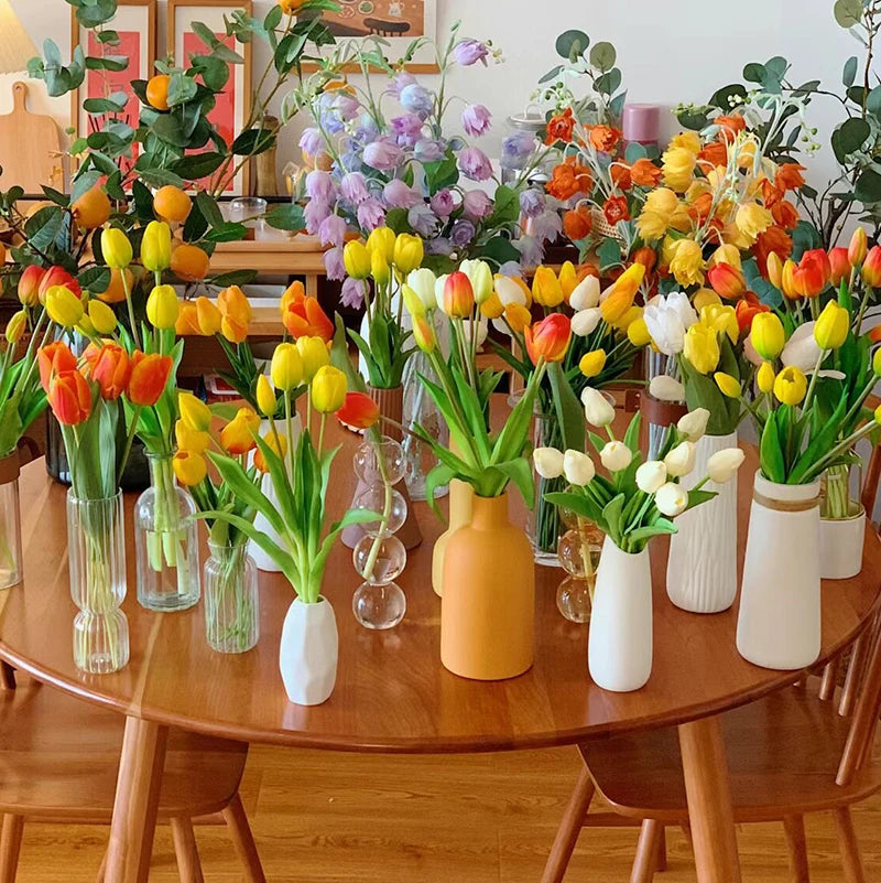 10pcs Tulip Artificial Flowers – Lifelike & Elegant Decor