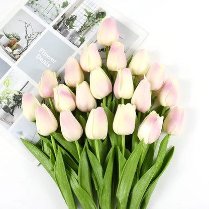 10pcs Tulip Artificial Flowers – Lifelike & Elegant Decor