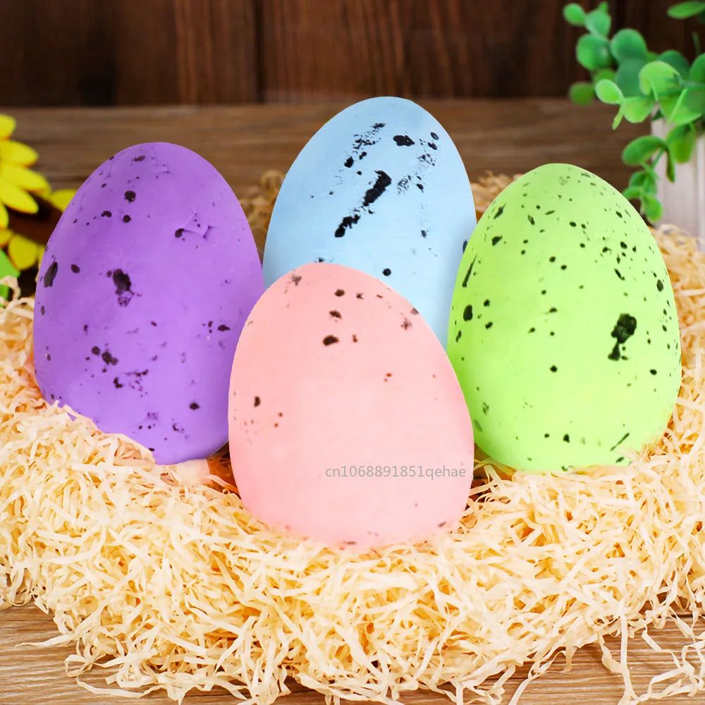 100PCS Colorful Foam Easter Eggs – Perfect for Crafts & Party Decor