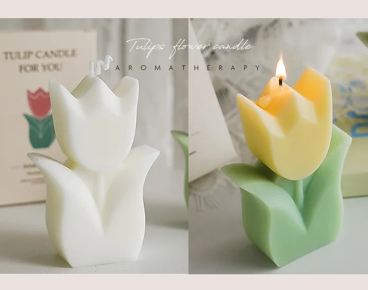 Handmade Tulip Soy Wax Candle