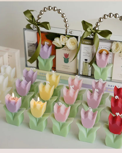 Handmade Tulip Soy Wax Candle