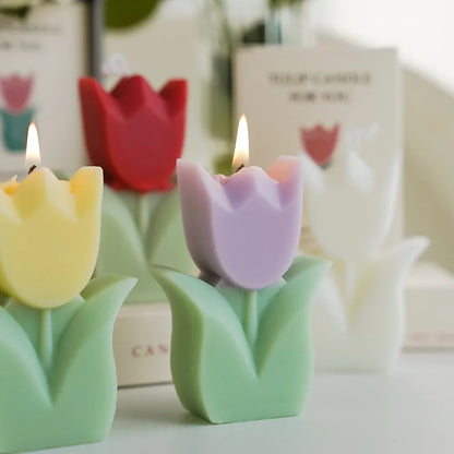 Handmade Tulip Soy Wax Candle