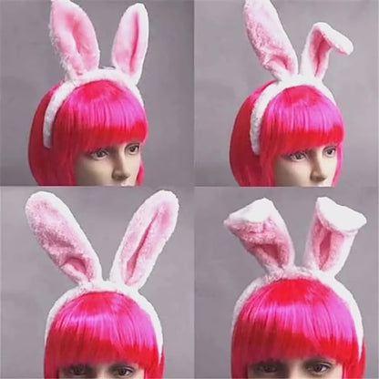 Plush Bunny Ears Headband – Cute & Soft for Easter & Cosplay