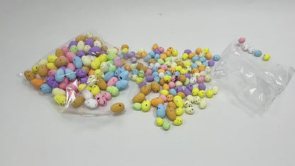 100PCS Colorful Foam Easter Eggs – Perfect for Crafts & Party Decor